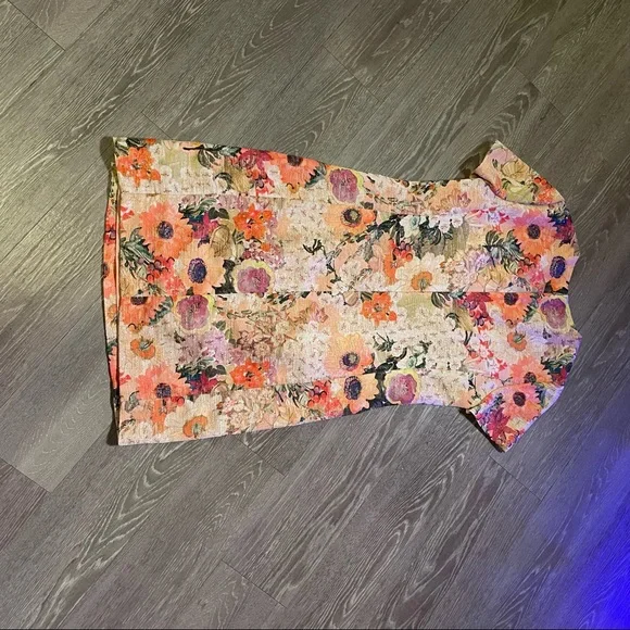 Tory Burch Kaley Floral Tweed Dress Sz 6 - Picture 7 of 9